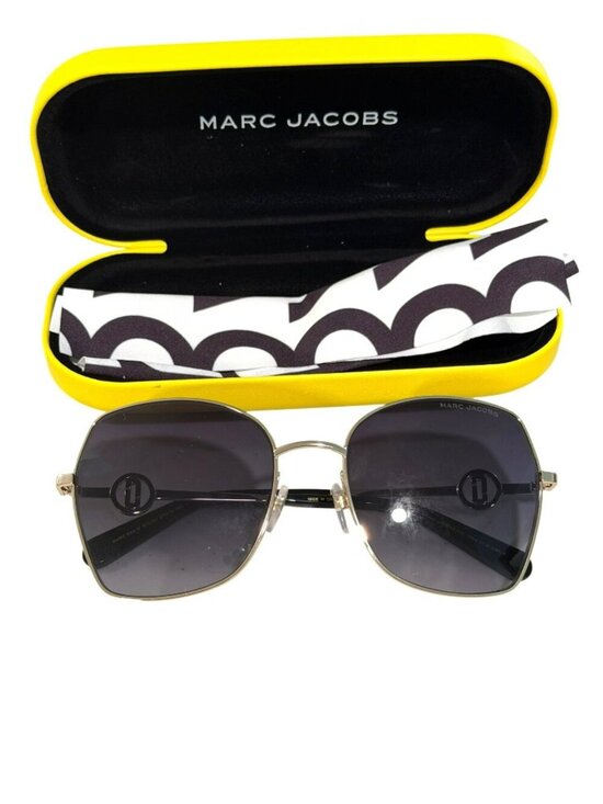 Marc Jacobs Womens Oversized Sunglasses Gold Frame Gradient Lenses New main image 8